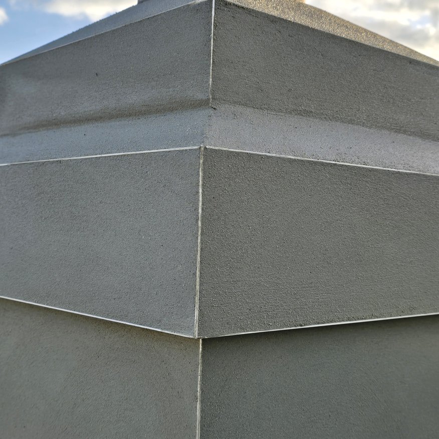 “Traditional sand and cement applied to restore the original flaunching and the chimney overall.”